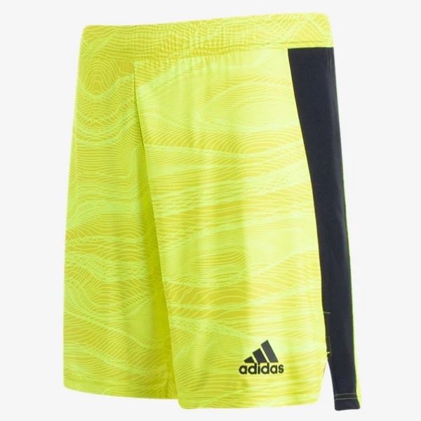 adidas Condivo 21 Goalkeeper Short - Acid Yellow/Black Shorts Acid Yellow/Black Mens Medium - Third Coast Soccer