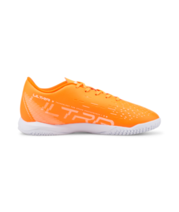 Puma Ultra Play It Jr - Ultra Orange/White Youth Footwear Closeout Youth 2.5 Ultra Orange/Puma White/Blue G - Third Coast Soccer