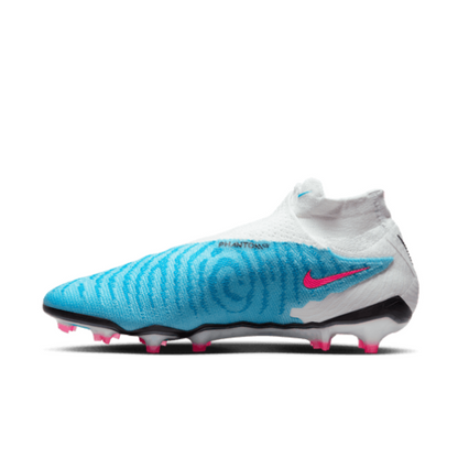 Nike Gripknit Phantom GX Elite Dynamic Fit FG - Baltic Blue/Pink Blast/White Men's Footwear Closeout   - Third Coast Soccer