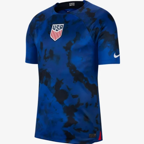 Nike USMNT Authentic Away Jersey 22/23 International Replica Closeout Mens Small Bright Blue/White - Third Coast Soccer