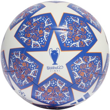 Adidas UCL Training Texture Ball - White/Team Royal/Solar Orange Balls   - Third Coast Soccer