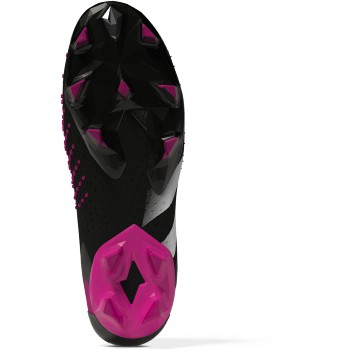 adidas Predator Accuracy+ FG - Black/White/Shock Pink Mens Footwear Mens 7.5 Core Black/Fthr White/Team Shock Pink - Third Coast Soccer