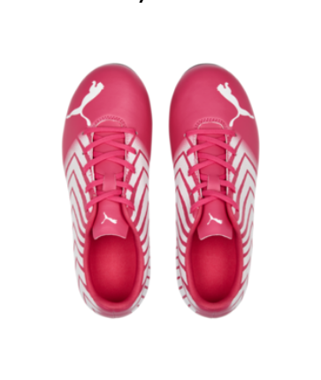 Puma Junior Tacto II FG - Glowing Pink/Puma White Youth Firm Ground Glowing Pink/Puma White Youth 10 - Third Coast Soccer
