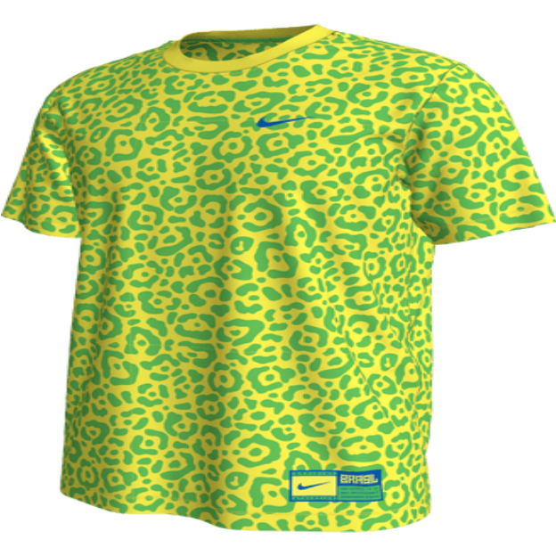 Nike Brazil Ignite WC22 Tee - Dynamic Yellow/Green Spark International Replica   - Third Coast Soccer