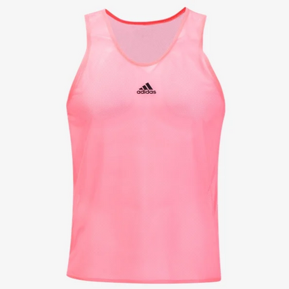 adidas Pro Bib 20 - Pink Coaching Accessories Light Flash Red Small - Third Coast Soccer