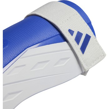 adidas Junior Tiro Match Shinguard - White/Team Royal Youth Shinguards   - Third Coast Soccer