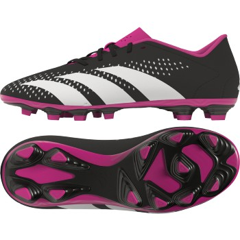 adidas Junior Predator Accuracy.4 FG - Black/White/Shock Pink Youth Footwear Closeout   - Third Coast Soccer