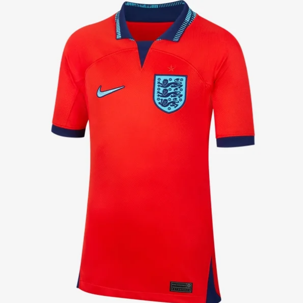 Nike England Youth Away Jersey 2022 International Replica Closeout Youth Small Challenge Red/Blue Void/Blue F - Third Coast Soccer