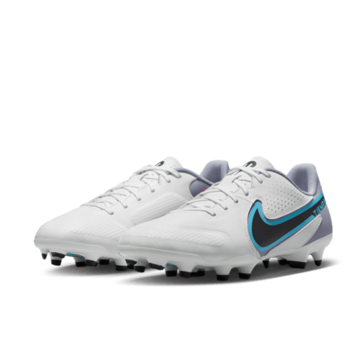 Nike Tiempo Legend 9 Academy FG - White/Black/Baltic Blue Mens Footwear White/Black/Baltic Blue Mens 6.5 - Third Coast Soccer