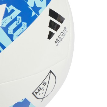 adidas MLS Club Ball - White/Blue/Bright Cyan Balls White/Blue/Bright Cyan Size 4 - Third Coast Soccer