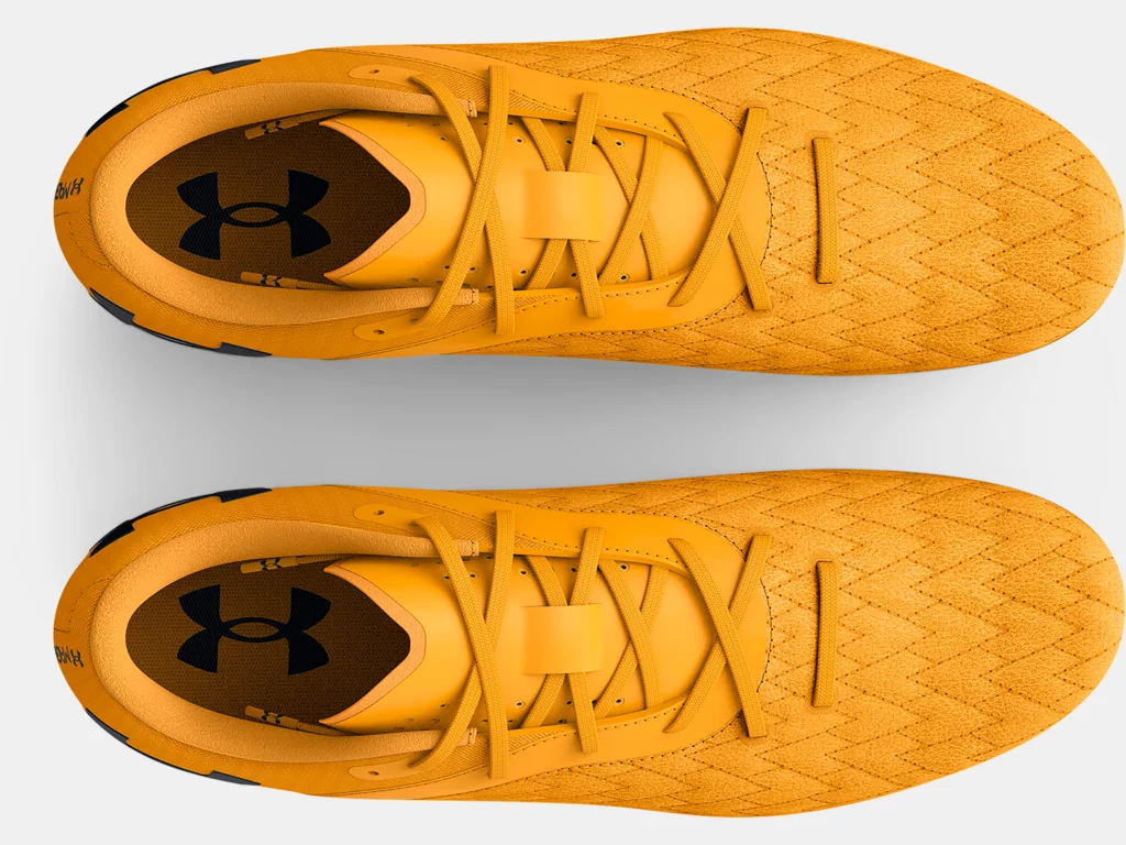 Under Armour Magnetico Select Jr 2.0 FG - Orange Youth Footwear Closeout Youth 3 Orange/Yellow/Blac - Third Coast Soccer