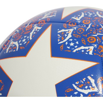 Adidas UCL Training Texture Ball - White/Team Royal/Solar Orange Balls   - Third Coast Soccer