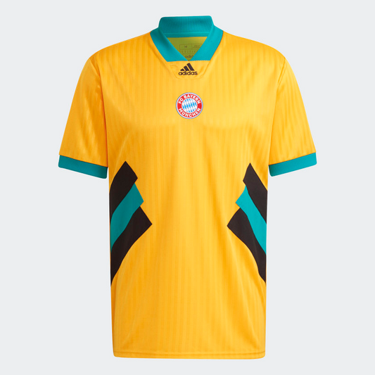adidas Bayern Munich ICON Jersey Club Replica Mens Small Semi Solar Gold - Third Coast Soccer