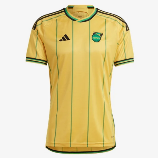 adidas Jamaica Home Jersey 2023 International Replica Closeout Bold Gold/Vivid Green Mens Small - Third Coast Soccer