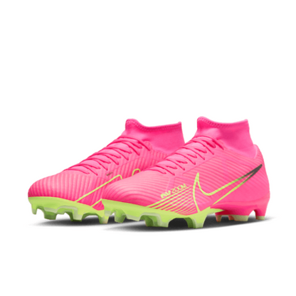 Nike Zoom Mercurial Superfly 9 Academy MG - Pink Blast/Volt Men's Footwear Closeout   - Third Coast Soccer