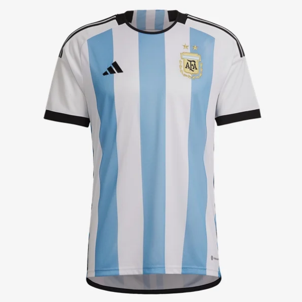 Adidas Argentina Home Jersey 2022 International Replica Mens Small White/Light Blue - Third Coast Soccer