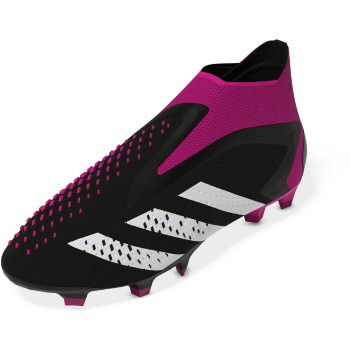 adidas Predator Accuracy+ FG - Black/White/Shock Pink Mens Footwear Mens 6.5 Core Black/Fthr White/Team Shock Pink - Third Coast Soccer