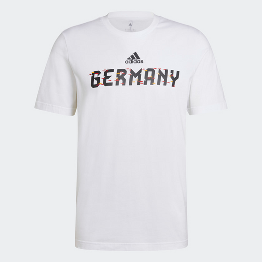 adidas Germany World Cup 2022 Tee International Replica Mens Small White - Third Coast Soccer