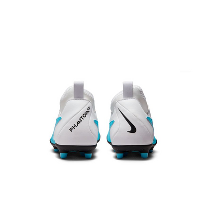 Nike Junior Phantom GX Club Dynamic Fit FG - Baltic Blue/Pink Blast/White Youth Footwear Closeout   - Third Coast Soccer
