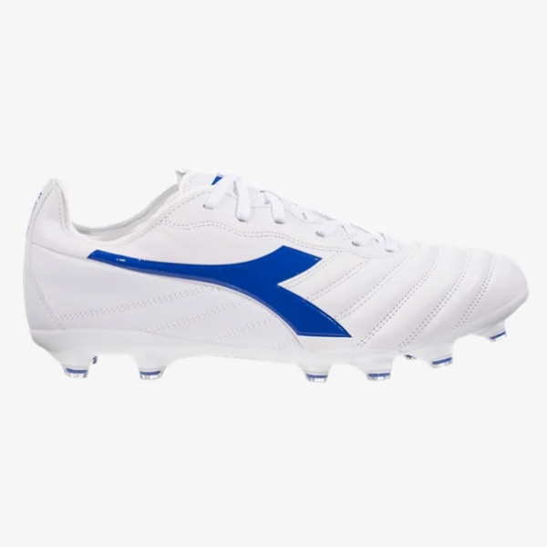 Diadora Brasil Elite LT LP - Optic White/Blue Mens Footwear   - Third Coast Soccer