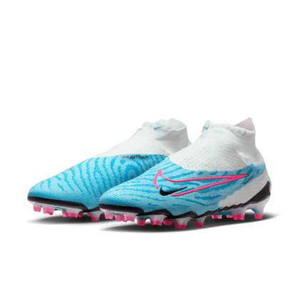 Nike Gripknit Phantom GX Elite Dynamic Fit FG - Baltic Blue/Pink Blast/White Men's Footwear Closeout Baltic Blue/Pink Blast/White Mens 6.5 - Third Coast Soccer