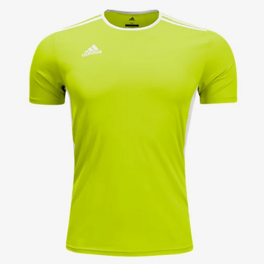 Adidas Youth Entrada 18 Jersey - Solar Yellow Jerseys Youth Extra Extra Small Solar Yellow/White - Third Coast Soccer