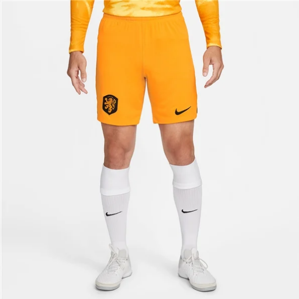 Nike Netherlands Home Short 2022 International Replica Mens Small Orange Peel/Black - Third Coast Soccer