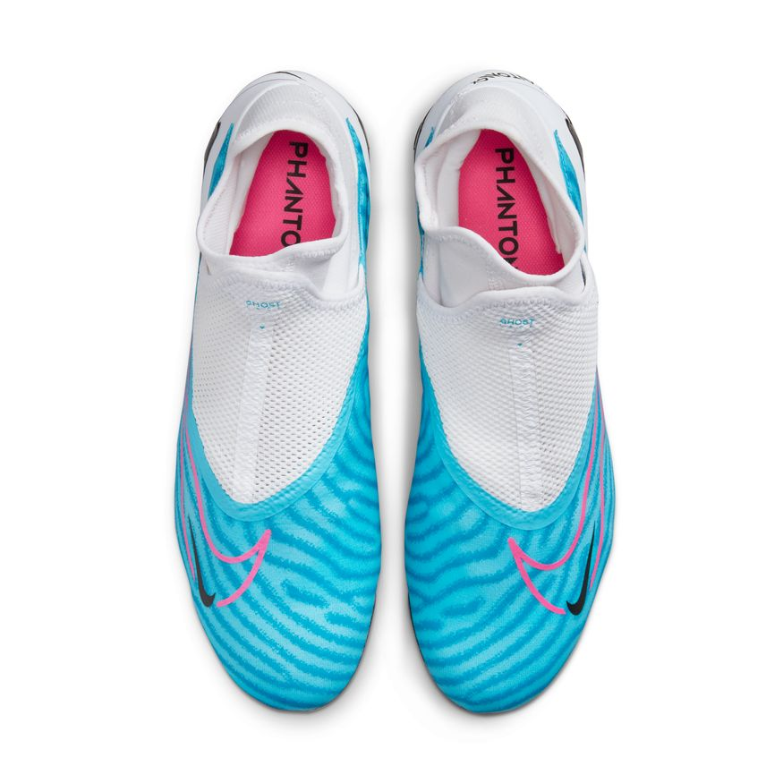 Nike Phantom GX Pro Dynamic Fit FG - Baltic Blue/Pink Blast/White Men's Footwear Closeout   - Third Coast Soccer