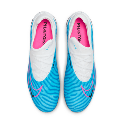 Nike Phantom GX Pro FG - Baltic Blue/Pink Blast/White Men's Footwear Closeout   - Third Coast Soccer