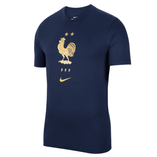 Nike France Crest WC22 Tee - Navy International Replica Midnight Navy Mens Small - Third Coast Soccer