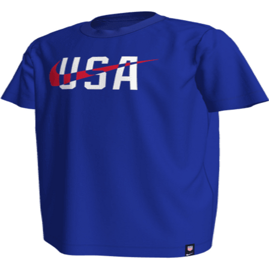 Nike Youth USA Swoosh WC22 Tee - Bright Blue International Replica Youth Extra Small Bright Blu - Third Coast Soccer