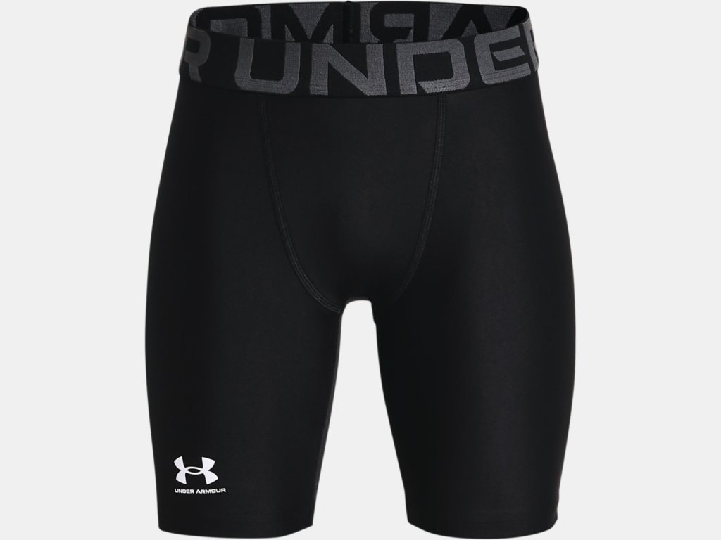 UA Youth Heatgear Armour Compression Shorts Training Wear Black Youth Small - Third Coast Soccer