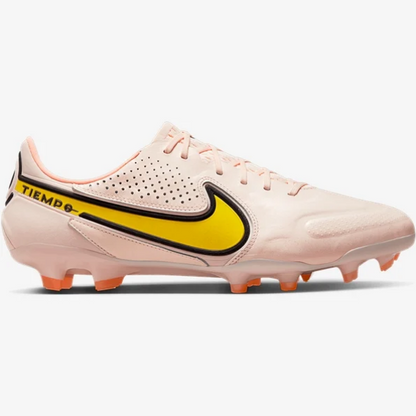 Nike Tiempo Legend 9 Elite FG - Guava Ice/Yellow Strike/Sunset Men's Footwear Closeout   - Third Coast Soccer