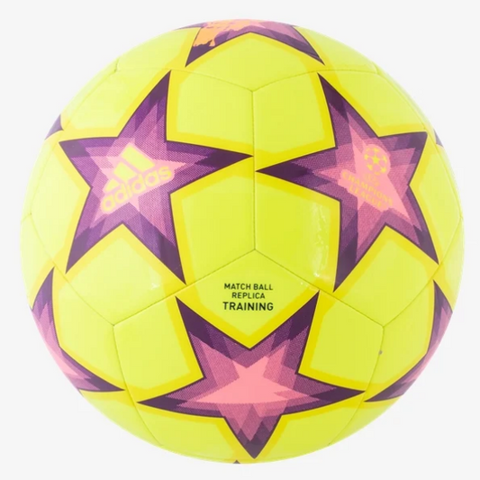 adidas UCL Club Ball - Solar Yellow/Beam Pink Equipment   - Third Coast Soccer