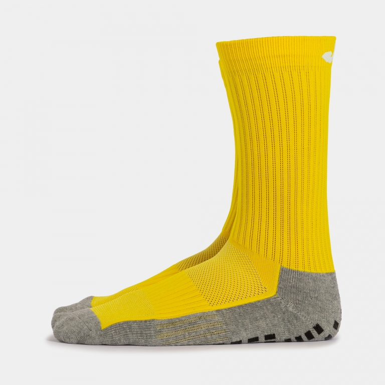 Joma Anti-Slip Grip Socks - Yellow Socks Yellow Large (9-13) - Third Coast Soccer