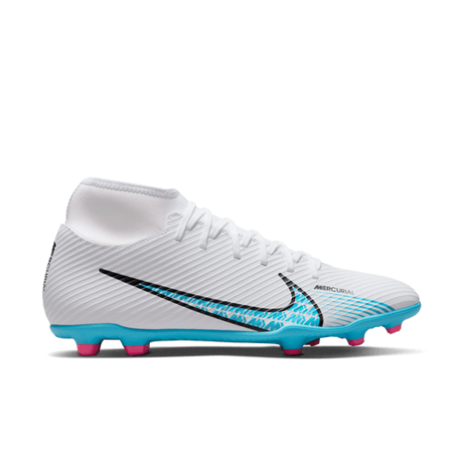 Nike Mercurial Superfly 9 Club FG - White/Baltic Blue/Pink Blast Mens Footwear White/Baltic Blue/Pink Blast Mens 7.5 - Third Coast Soccer