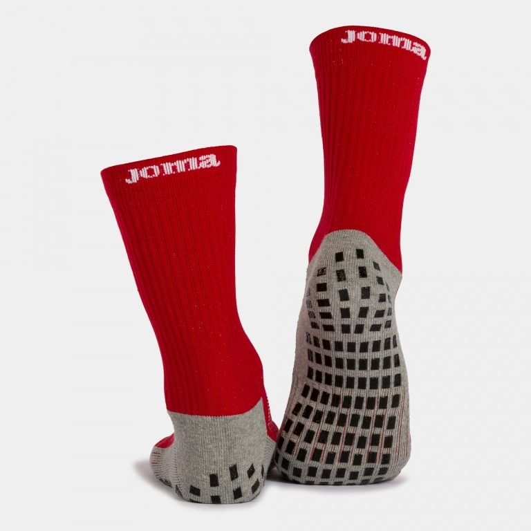 Joma Anti-Slip Grip Socks - Red Socks Medium (6.5-8.5) Red - Third Coast Soccer