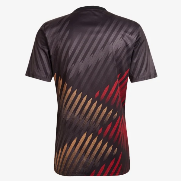 adidas Germany Prematch Jersey 2022 International Replica Closeout Mens Medium Black/Grey/Victory Red - Third Coast Soccer