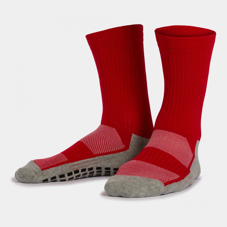 Joma Anti-Slip Grip Socks - Red Socks Small (1Y-6Y) Red - Third Coast Soccer