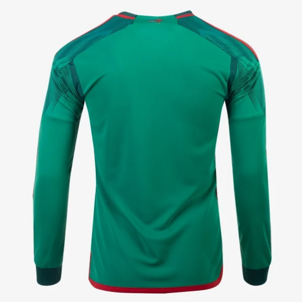 adidas Mexico Home LS Jersey 2022 International Replica Closeout Vivid Green/Collegiate Green Mens Medium - Third Coast Soccer