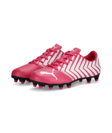 Puma Junior Tacto II FG - Glowing Pink/Puma White Youth Firm Ground Glowing Pink/Puma White Youth 9 - Third Coast Soccer