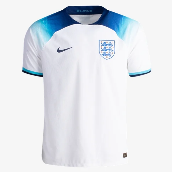 Nike England Home Authentic Jersey 2022 International Replica Closeout Mens Small White/Blue Fury/Blue Void - Third Coast Soccer