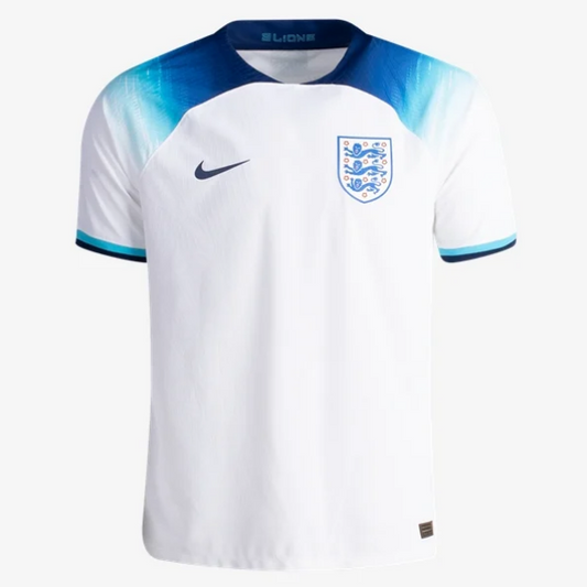 Nike England Home Authentic Jersey 2022 International Replica Closeout Mens Small White/Blue Fury/Blue Void - Third Coast Soccer
