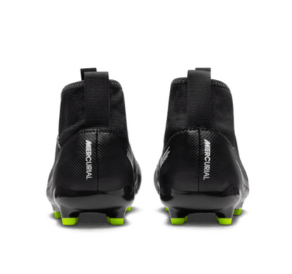 Nike Junior Zoom Mercurial Superfly 9 Academy FG - Black/Summit Grey/Volt Youth Footwear   - Third Coast Soccer