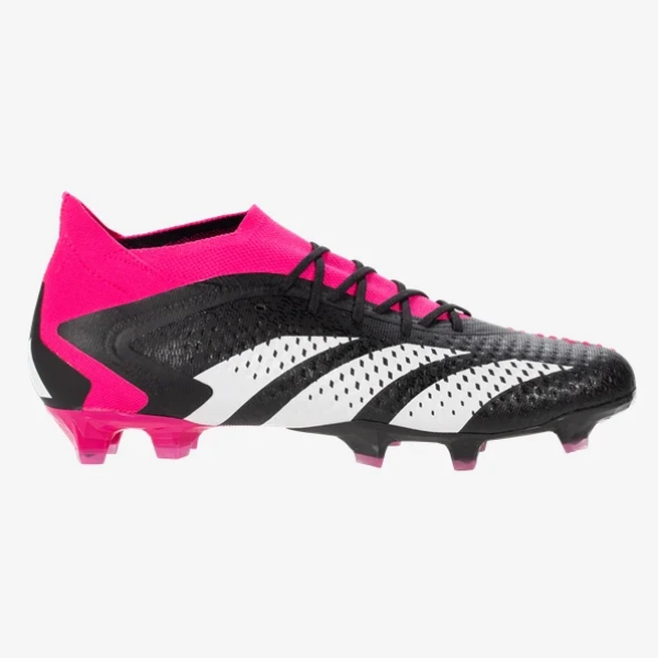 adidas Predator Accuracy.1 FG - Black/White/Shock Pink Mens Footwear   - Third Coast Soccer