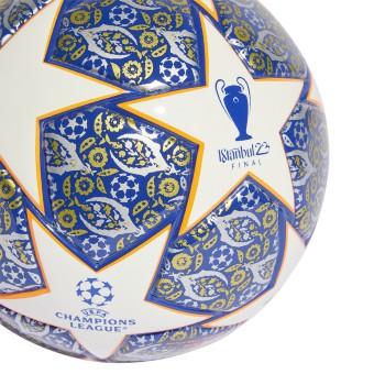adidas UCL Mini Ball - White/Royal Blue/Solar Orange Balls   - Third Coast Soccer