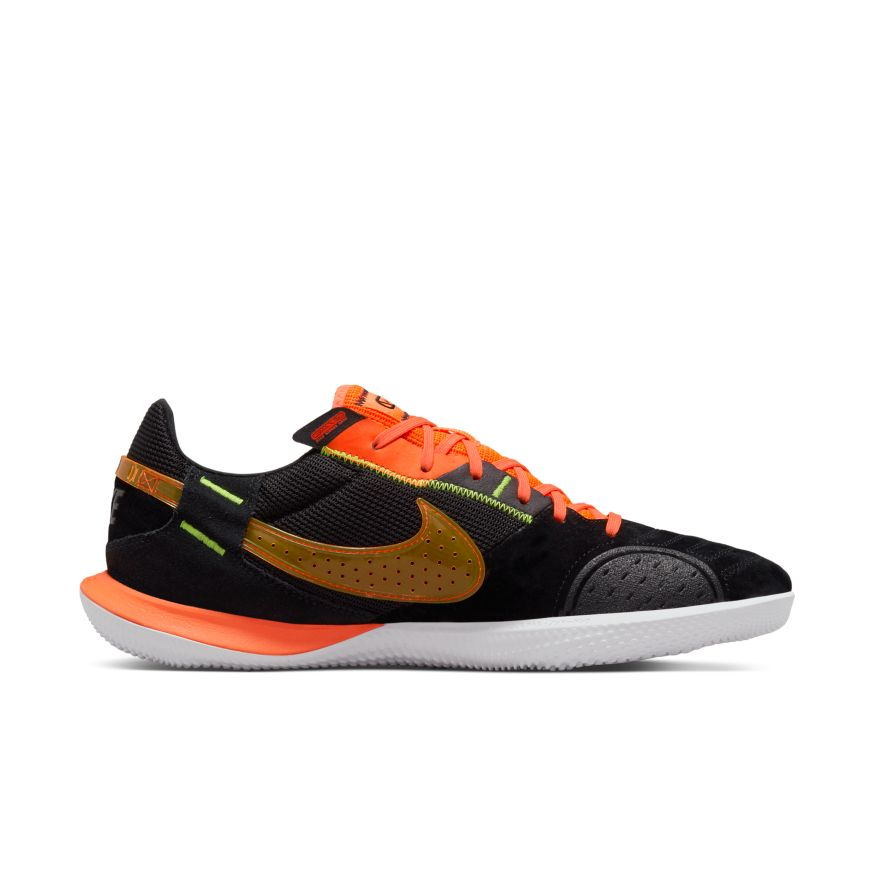 Nike Street Gato - Black/Total Orange/Volt Men's Footwear Closeout   - Third Coast Soccer
