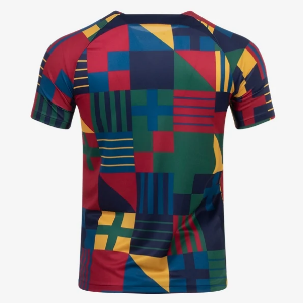 Nike Youth Portugal Academy Pro SS Pre-Match Top International Replica Obsidian/Gold Dart Youth Medium - Third Coast Soccer