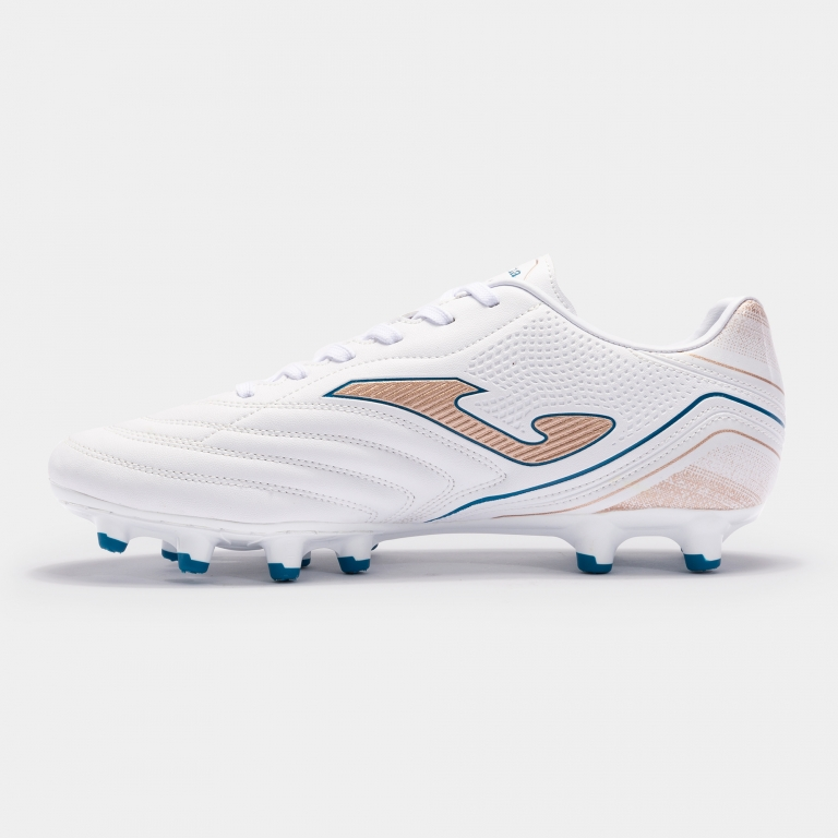 Joma Aguila FG - White/Gold/Royal Mens Footwear White/Gold Mens 7 - Third Coast Soccer
