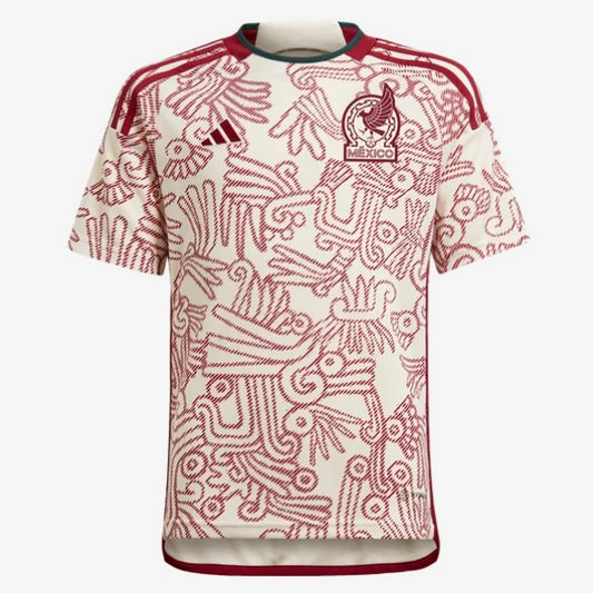 adidas Youth Mexico Away Jersey 2022 International Replica Closeout Wonder White Youth X-Small - Third Coast Soccer
